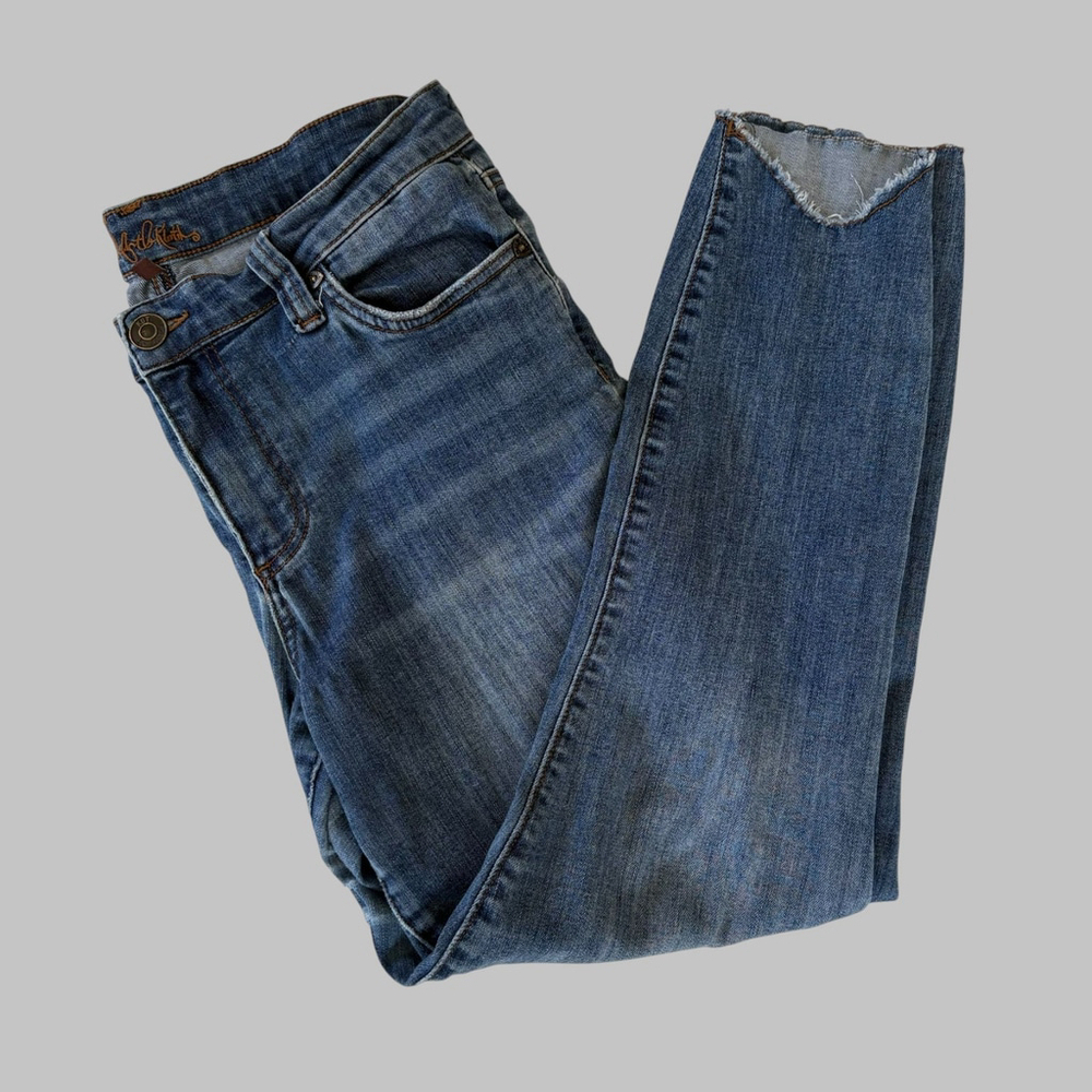 Kut From The Kloth Carlo Ankle Skinny Jeans Blue Size 10 - Picture 3 of 14